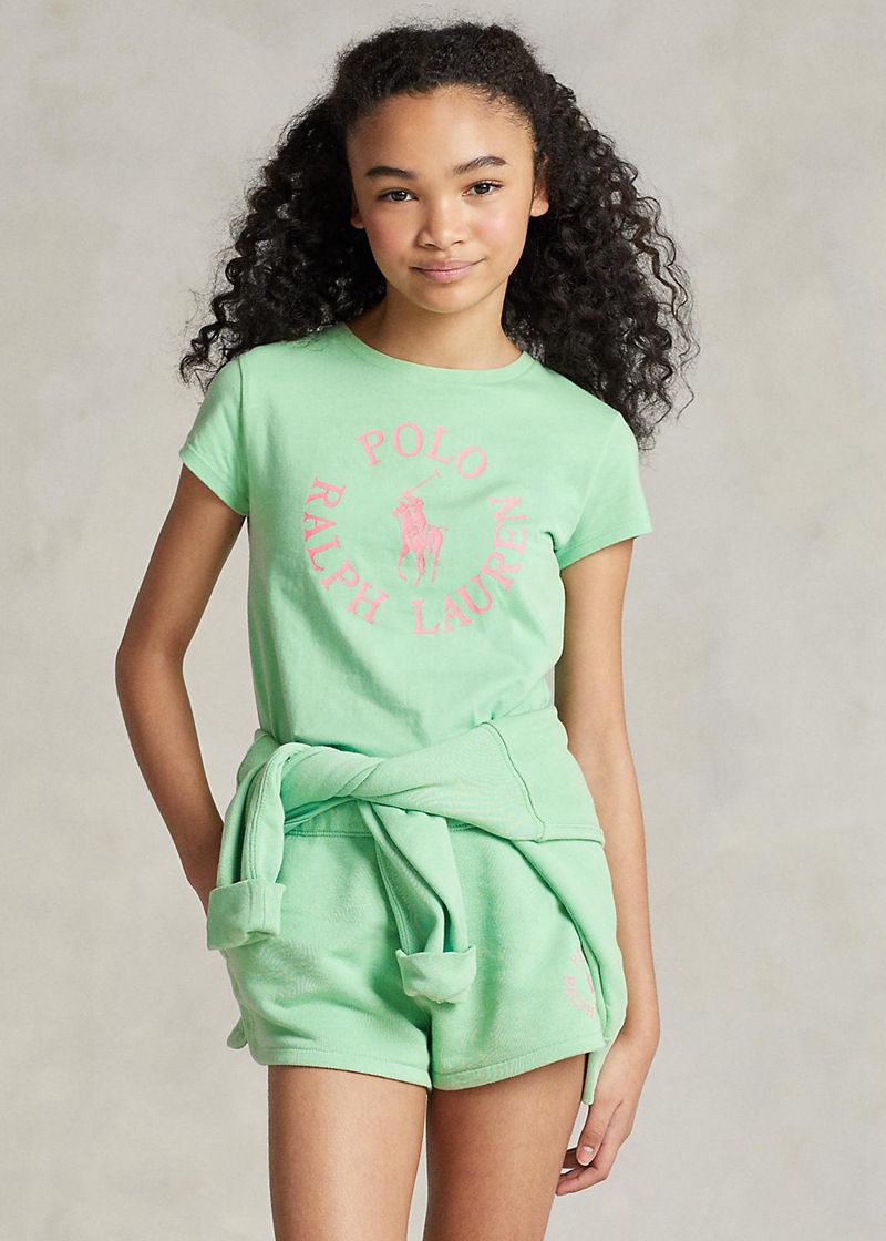 Camiseta Ralph Lauren Niña 7-14 Años Big Pony Logo Cotton Jersey Chile Verde MCSOH-4836